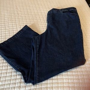 Wide legged plus size jeans